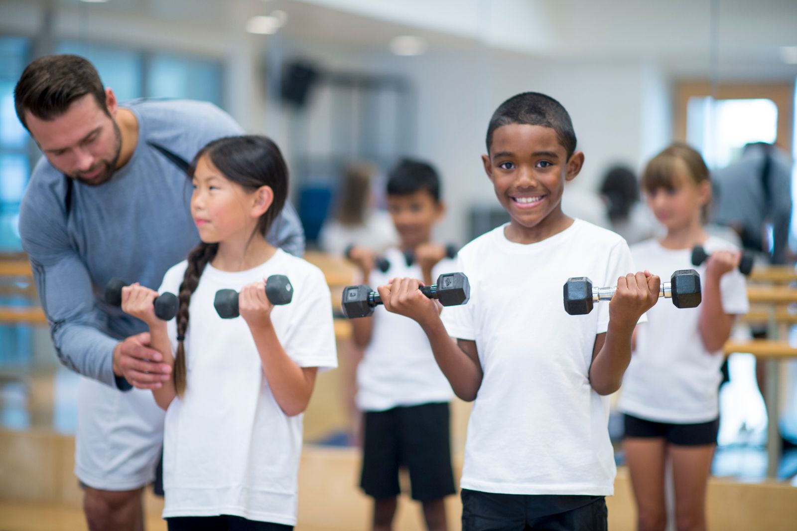 Children enjoying fitness at Active Minds