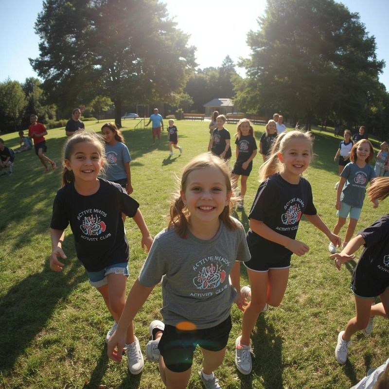 Children playing outdoor games